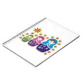 Matryoshka Russische Puppen & Sonnenblumen Notizblock (Linke Seite)