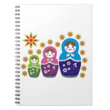 Matryoshka Russische Puppen & Sonnenblumen
