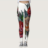MATRYOSHKA SAMMLUNG, tragbare KUNST Leggings (Vorderseite)