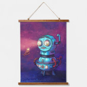 Matryoshka Submarine Robot Wandteppich Mit Holzrahmen (Vorderseite)