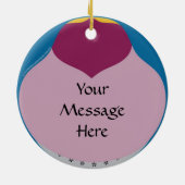 Matryoshka Weihnachtsbaum-Verzierung Keramikornament (Hinten)