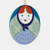 Matryoshka Weihnachtsbaum-Verzierung Keramikornament (Rechts)