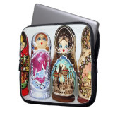 Matryoshkas Laptopschutzhülle (Vorderseite Links)