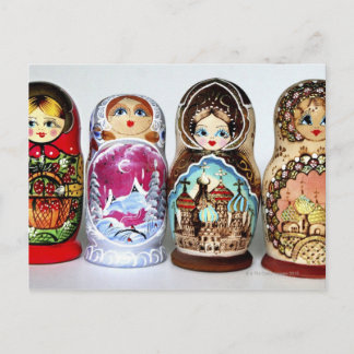 Matryoshkas Postkarte