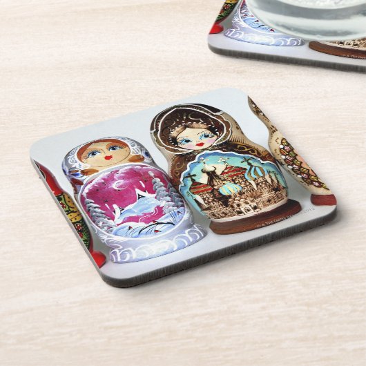 Matryoshkas Untersetzer (Linke Seite)