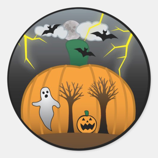 Mats Halloween-Sticker Runder Aufkleber (Vorderseite)