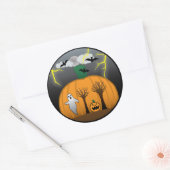 Mats Halloween-Sticker Runder Aufkleber (Umschlag)