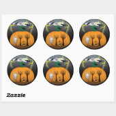 Mats Halloween-Sticker Runder Aufkleber (Blatt)