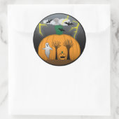 Mats Halloween-Sticker Runder Aufkleber (Tasche)