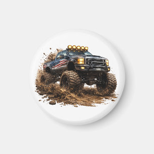 Matsch-Truck-Power – Offroad-Monstrum-Design Magnet