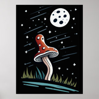 Matschig bei Mondlicht Poster