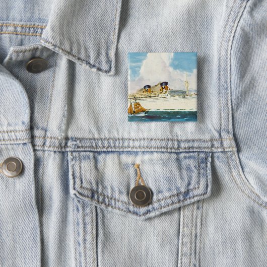 Matson Liner bis Hawaii Button (Beispiel)