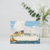 Matson Liner bis Hawaii Postkarte (Stehend Vorderseite)