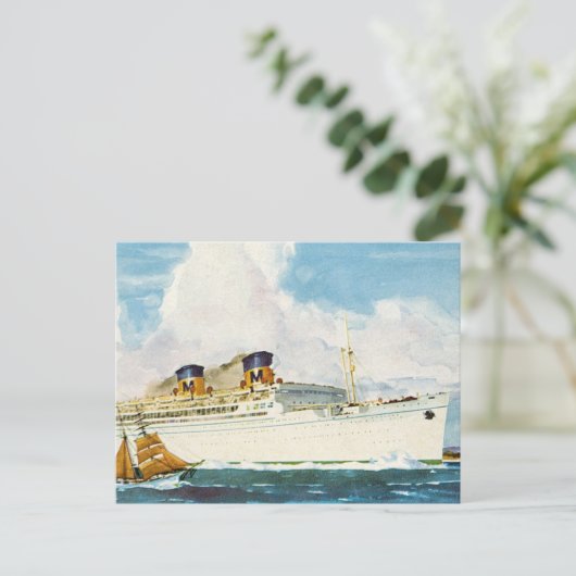 Matson Liner bis Hawaii Postkarte (Stehend Vorderseite)