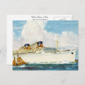 Matson Liner bis Hawaii Postkarte (Vorne/Hinten)