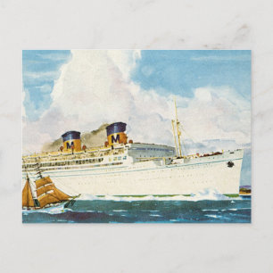 Matson-Linienschiff nach Hawaii Postkarte