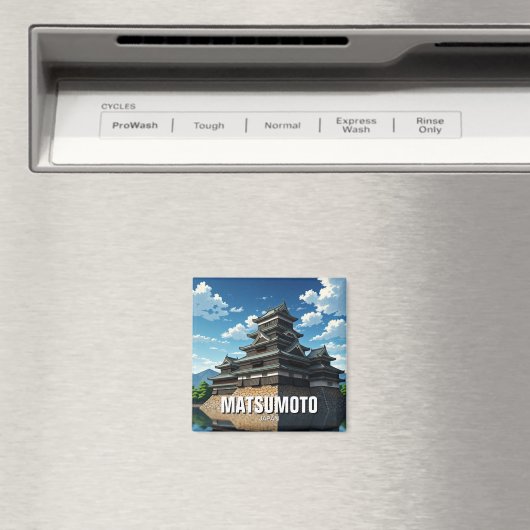 Matsumoto Castle Japan Magnet (In Situ (Geschirrspüler))