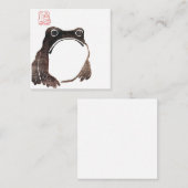 Matsumoto Hoji Frog Quadratische Visitenkarte (Vorne/Hinten)