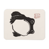 Matsumoto Hoji Frog Sad Melancholy Japanischer Kün Magnet (Horizontal)