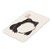 Matsumoto Hoji Frog Sad Melancholy Japanischer Kün Magnet (Linke Seite)