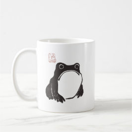 Matsumoto Hoji Funny Sad Grumpy Frog Tasse
