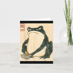 Matsumoto Hoji Japanischer Frosch Ukiyo-e Kröte Me Karte