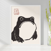 Matsumoto Hojis Sad Frog Art Print Poster