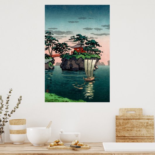Matsushima von Tsuchiya Koitsu Poster (Küche)