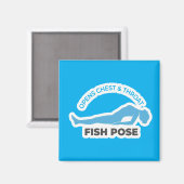 Matsyasana Fischhaltung • Öffnet Brust und Kehle Y Magnet (Vorderseite/Rückseite)