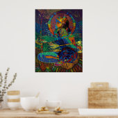 matsyendrasana - 2011 digital poster (Küche)