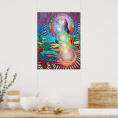 matsyendrasana digital - 2012 poster (Küche)