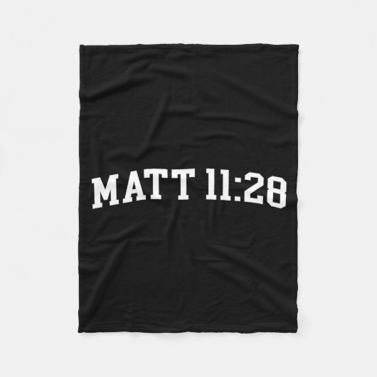 Matt 11_28  fleecedecke (Vorderseite)