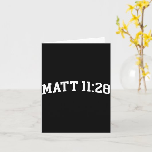 Matt 11_28 karte (Gelbe Blume)