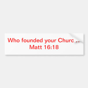 Matt-16:18 Autoaufkleber