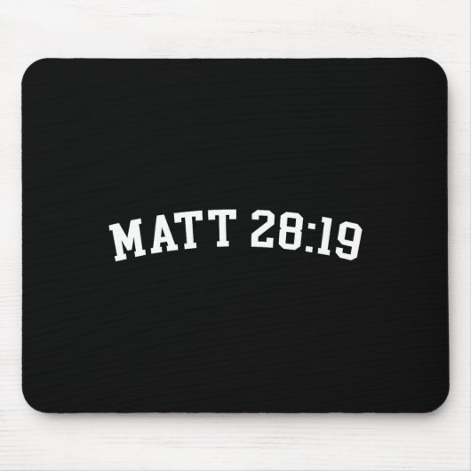 Matt 28_19 mousepad (Vorne)