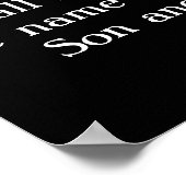 Matt 28:19 Wölfe mit Blick auf den Vollmond. Poster (Ecke)