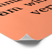 Matt 28:20 Gelber und schwarzer Kanarienvogel Poster (Ecke)