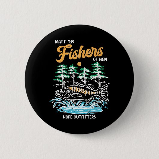 Matt 419 Fischer von Männern Christliche Fischer Button (Vorderseite)
