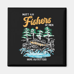Matt 419 Fischer von Männern Christliche Fischer Magnet