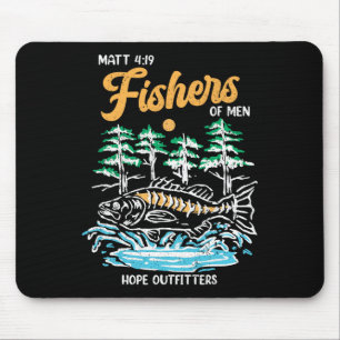 Matt 419 Fischer von Männern Christliche Fischer Mousepad