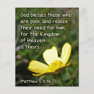Matt 5v3 - Gott segnet die Armen Flyer