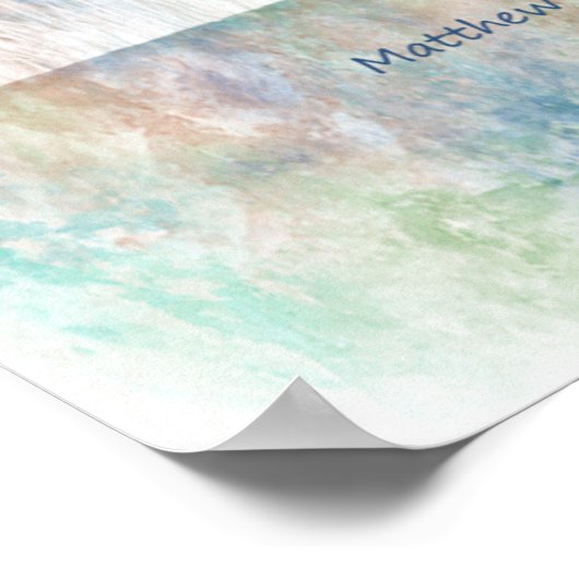 Matt 6:33 Seek Ye First God Bible Scripture Poster (Ecke)