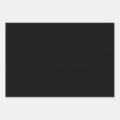 Matt Black Wrapping Paper - Dark Matt Gift Wrap Geschenkpapier Set (Vorderseite 3)