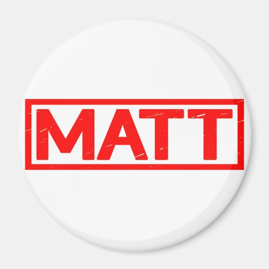 Matt Briefmarke Magnet (Vorne)