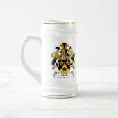 Matt-Familienwappen Bierglas (Links)