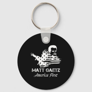 Matt Gaetz Face American Flag Eagle Trump 2024 USA Schlüsselanhänger