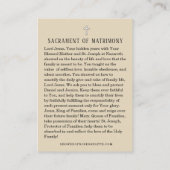 Matt & Haley Wascher Platzkarte (Rückseite)