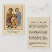 Matt & Haley Wascher Platzkarte (Vorne/Hinten)