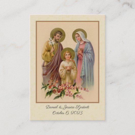 Matt & Haley Wascher Platzkarte (Vorderseite)