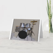 Matt Happy Birthday Drums Karte (Rückseite)